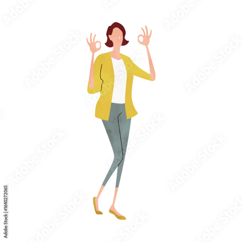 Full-body posing person