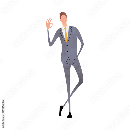 Full-body posing person