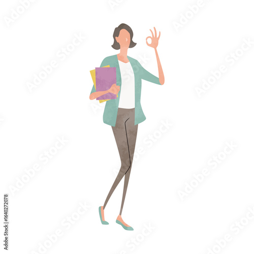 Full-body posing person