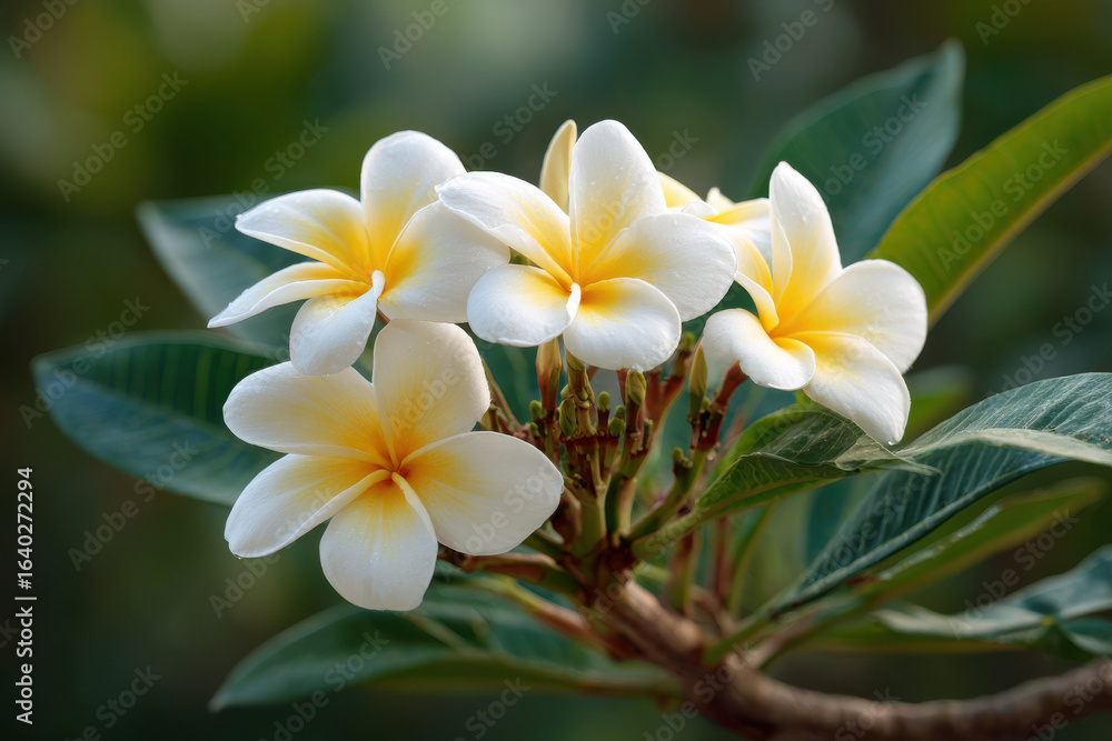 Naklejka premium experience essence of hawaii with ultrabright exotic flowers in closeup detail their unique textures and vivid