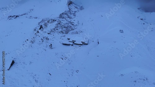 High-Altitude Mountain Hut in the Ecuadorian Andes