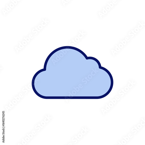 Cloud icon vector. cloud sign and symbol