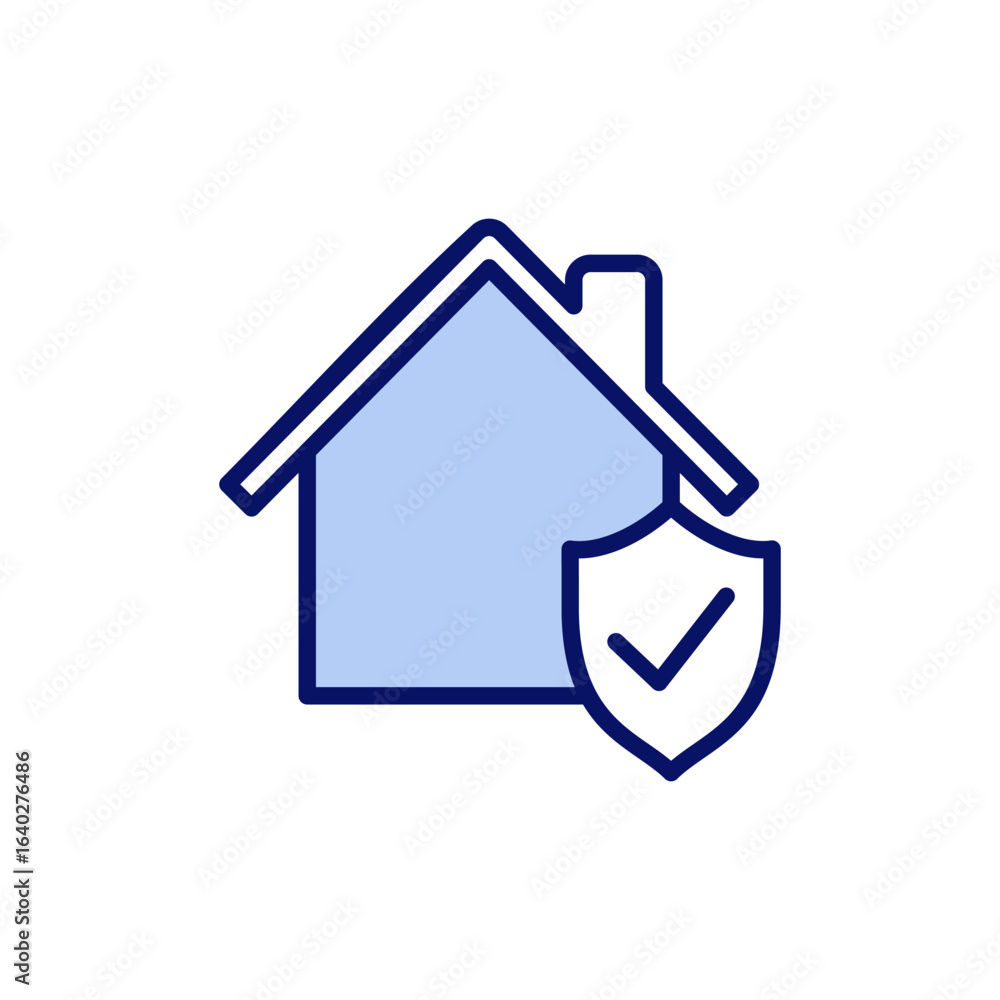 Fototapeta premium home insurance icon vector. home protection sign and symbol
