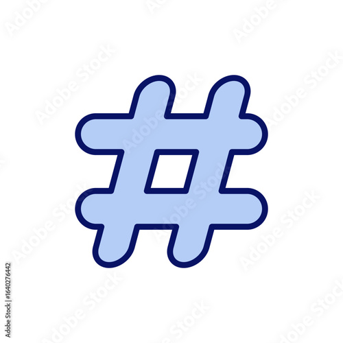 Hashtag icon vector. hashtag sign and symbol