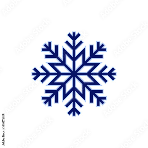 Snow icon vector. snowflake sign and symbol