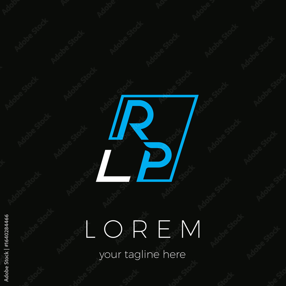 Fototapeta premium RP initials logo, business logo icon, creative RP letter trademark for company logo purposes