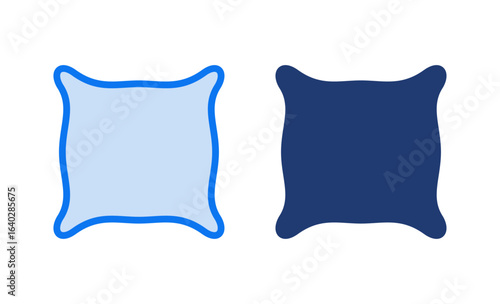 Pillow icon vector illustration. Pillow sign and symbol. Comfortable fluffy pillow