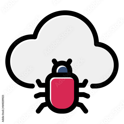 cloud computing malware icon