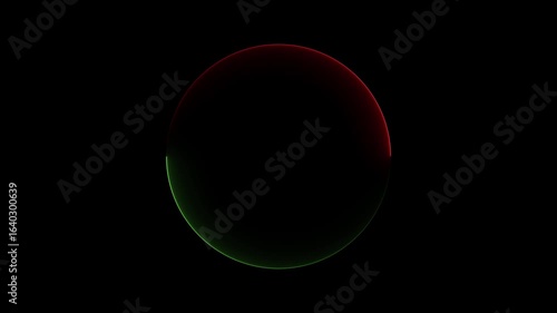  circle glow border, alpha channel, seamless loop, abstract glowing neon line cyan color circular lens animation neon light on black background.