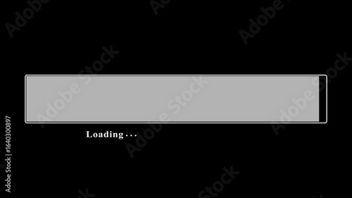 Fast and smooth loading icon animation.Loading progress bar animation with transparent background
