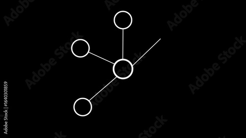 Networking concept animation.echnology network connection abstract background concept Internet and network concept.