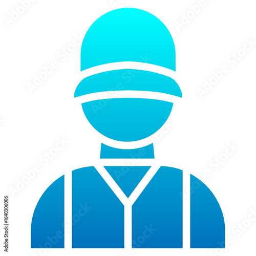  Sanitation Workers glyph gradient icon