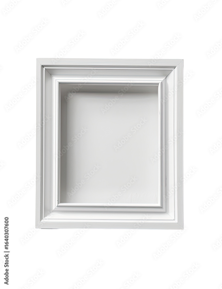 White recessed square decorative molding White recessed square decorative molding