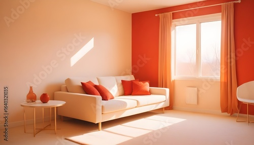 Photo interior modern design room 3d illustration