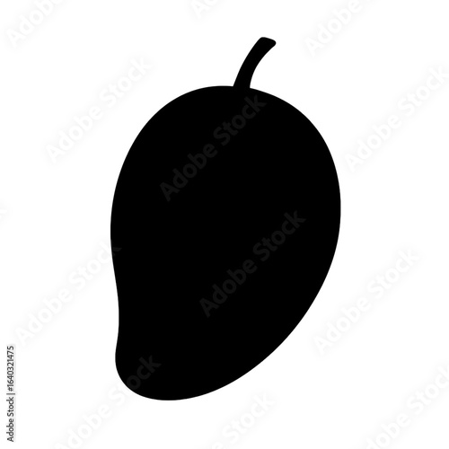 Mango silhouette victor style white background
