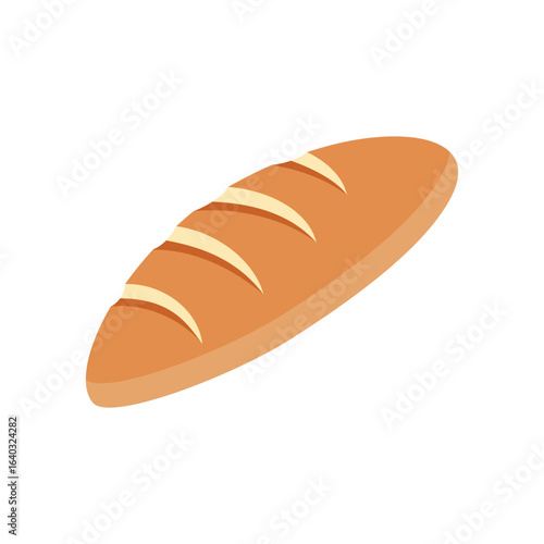 Freshly Baked Loaf of Bread, a Staple Food from the Bakery