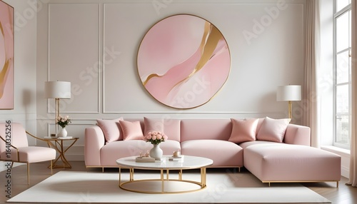 Photo interior modern design room 3d illustration