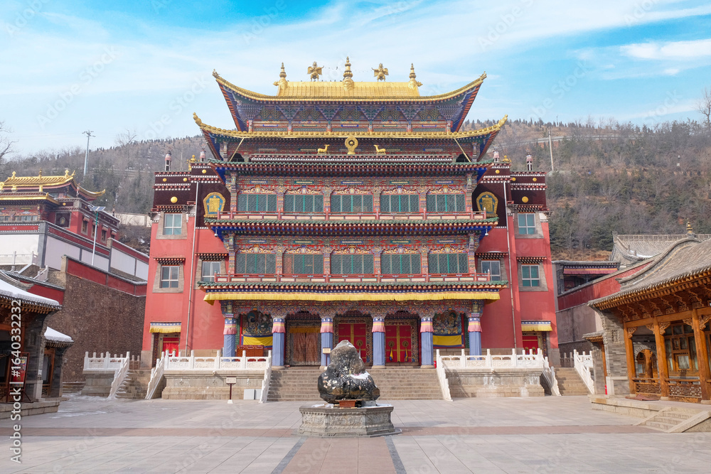 Fototapeta premium Ta'er Monastery, Xining, Qinghai, China