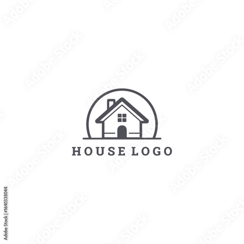 House logo with a simple and welcoming style for friendly and trustworthy branding.