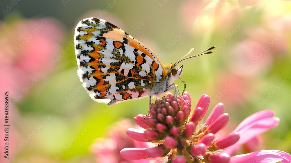 Obraz premium butterfly on flower