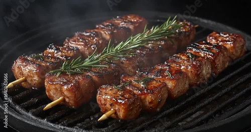 grilled goat satay