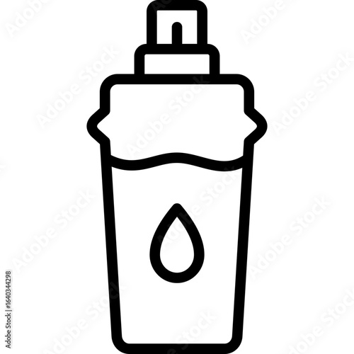 water icon illustration design with outline