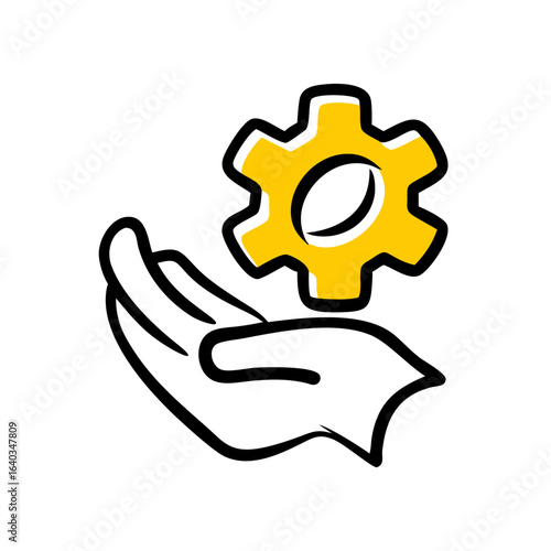 preferences hand drawing icon for web and graphic design