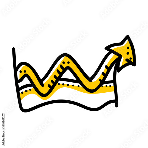 trend hand drawing icon for web and graphic design