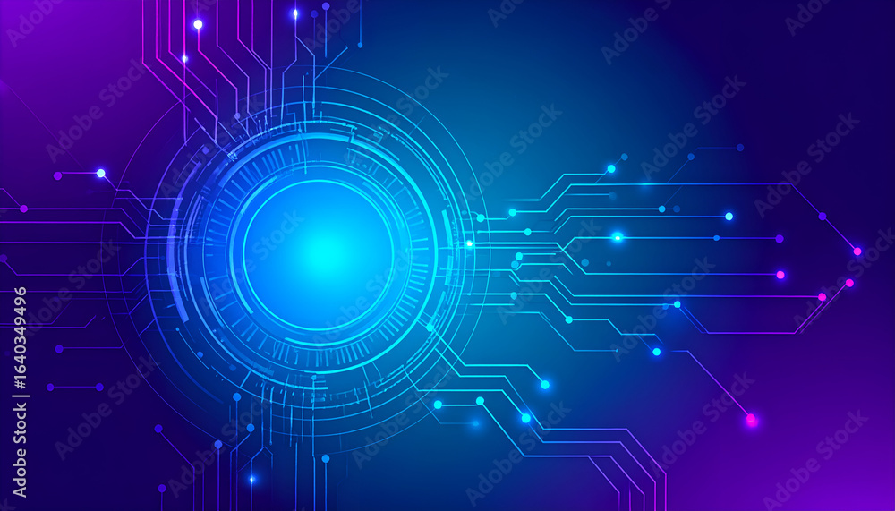 Obraz premium Abstract Tech Background with Circuit Board.
