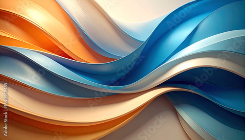 Abstract swirling color waves.