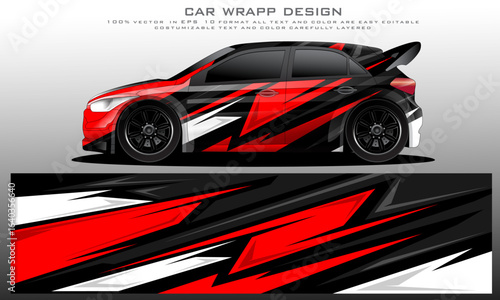 car livery graphic vector. abstract grunge background design for vehicle vinyl wrap and car branding