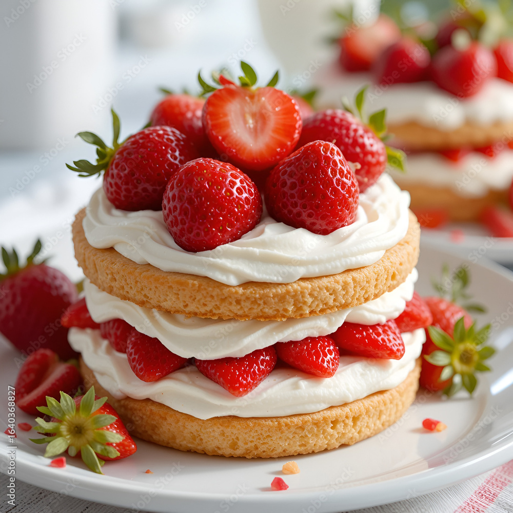 Rustic Naked Vanilla Cake with Berries Rustic Naked Vanilla Cake with Berries