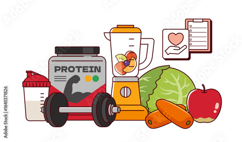 健康系のイラストまとめ / ベクター