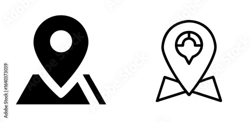 Map Pin Icon for Location, Navigation, GPS, Destination, and Travel Marking