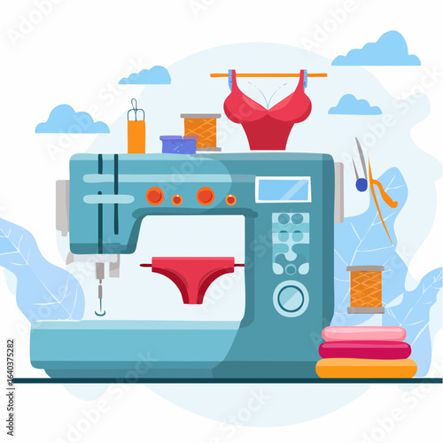 下着製造業のベクターイラスト素材