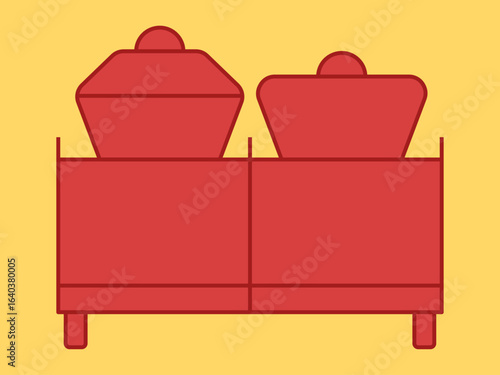 Gamelan icon. Asian culture vector icon. Flat illustration concept.