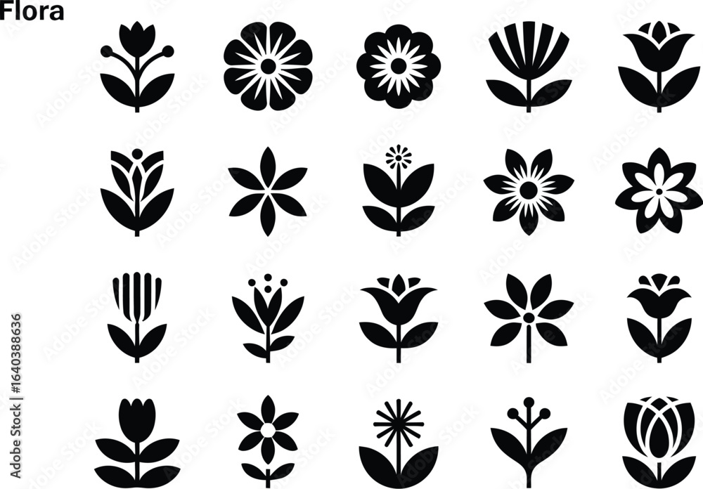 Collection of flower designs Collection of flower designs
