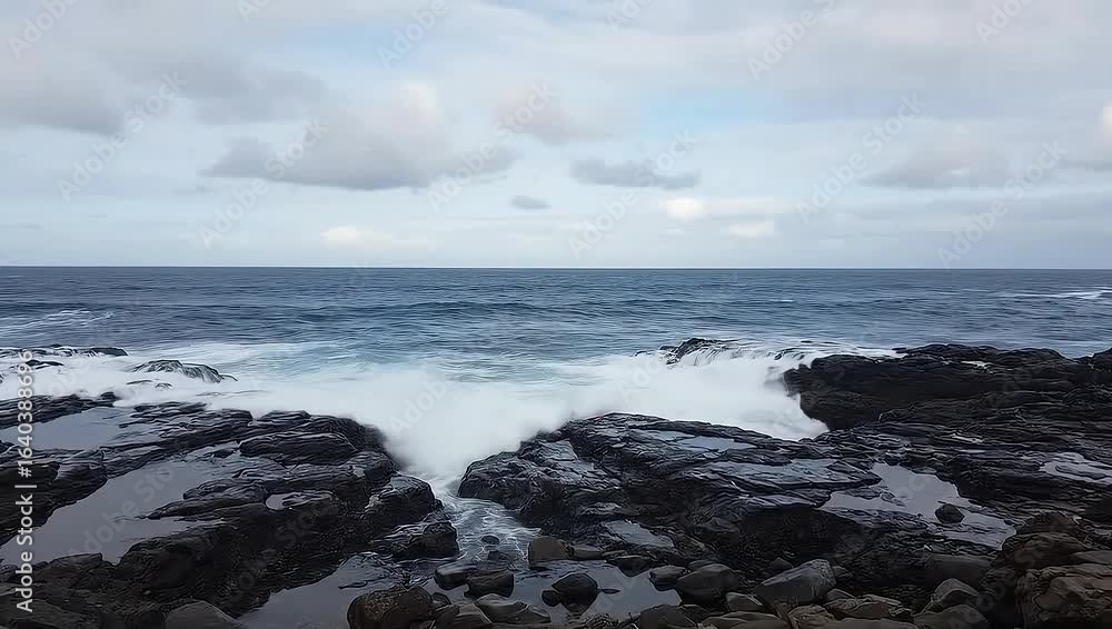 Waves Crashing on a Shoreline Waves Crashing on a Shoreline