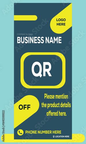 New best designs modern roll up banner design vector