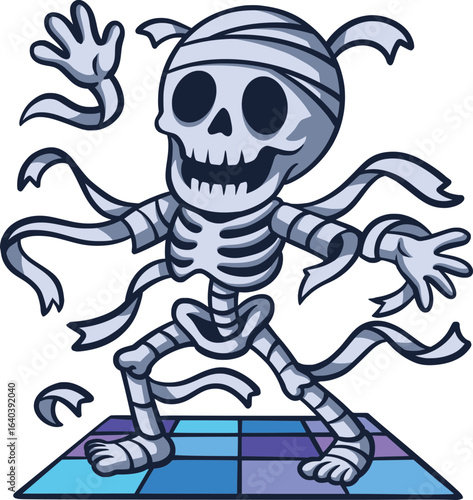 Groovy Mummy Skeleton Dancing