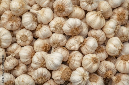 Pile a garlic texture without skin.