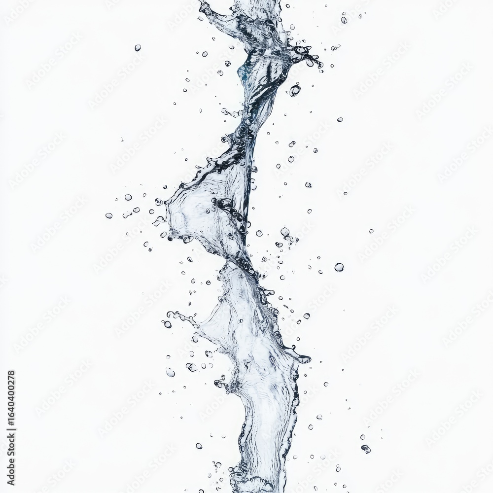 Water splash, vertical, abstract, dynamic Water splash, vertical, abstract, dynamic