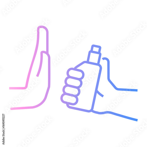 vape Line Gradient Icon