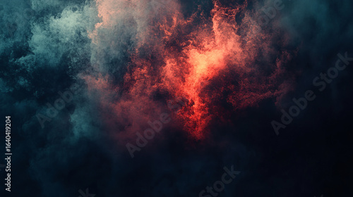 Wallpaper Mural Dramatic cloudscape of smoky, vibrant colors Torontodigital.ca