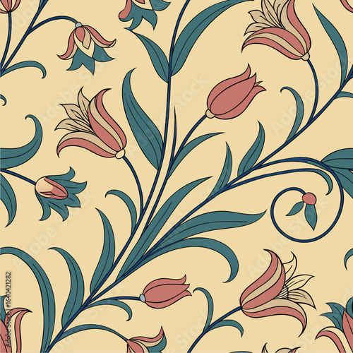 Renaissance textile botanical