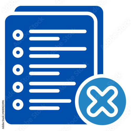 Unfinished Icon Mini Illustration Icon. Use For Modern Concept, Print, Ui, Ux Kit, Web And App Development. Vector Related To Office, Education, Examination And More