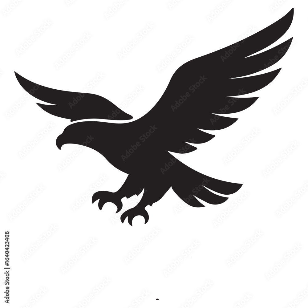 Obraz premium eagle vector silhouette