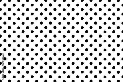 black polka dots pattern background