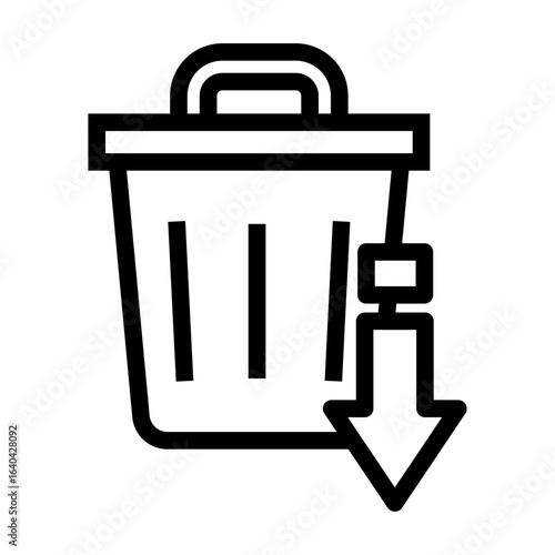 waste Line Icon