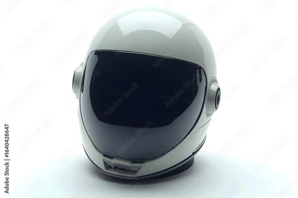 Fototapeta premium Astronaut Helmet Isolated on White Background for Space Exploration